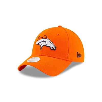 Orange Denver Broncos Hat - New Era NFL Core Classic 9TWENTY Adjustable Caps USA7496382